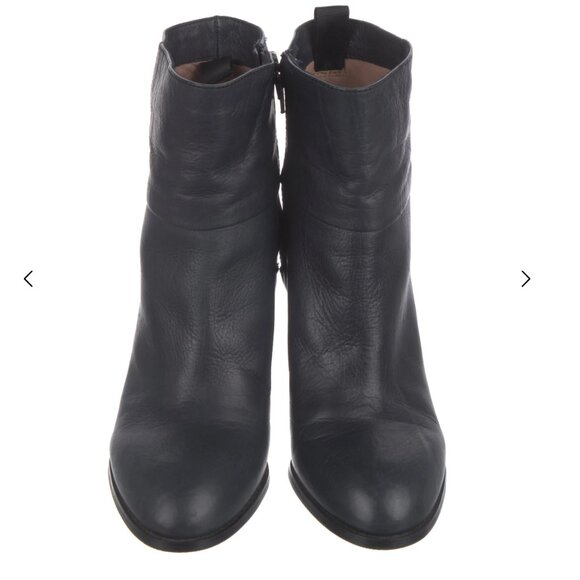 Jil Sander Navy Leather Boots in Black Size 39 - Picture 1 of 5